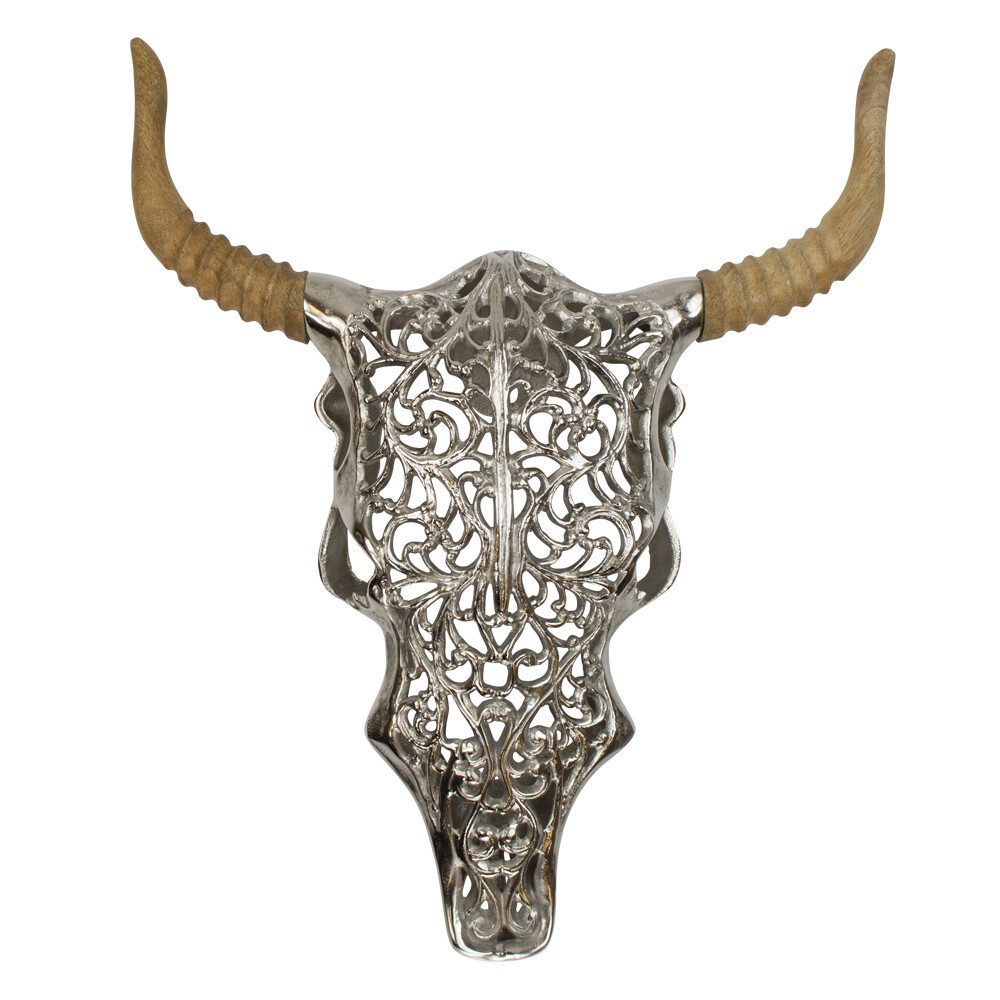 Skull Bull  Colored   Aluminium 46x9x50cm 8716522046878 Mars & More