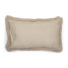 Cushion Sheepskin  White   Cotton 50x30x15cm 8716522072617 Mars & More