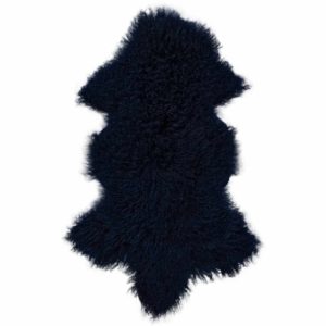 Pelz – Teppich – Dekofell Schaffell Blau    Tibetisch