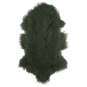 Pelz – Teppich – Dekofell Schaffell Grün    Tibetisch