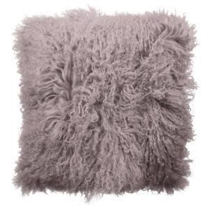 Cushion Sheepskin Taupe    Tibetan ca. 45×45 cm