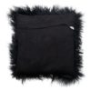 Cushion Sheepskin Black   Tibetan ca. 45x45 cm