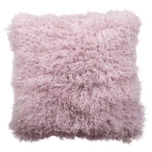 Cushion Sheepskin Pink    Tibetan ca. 45×45 cm