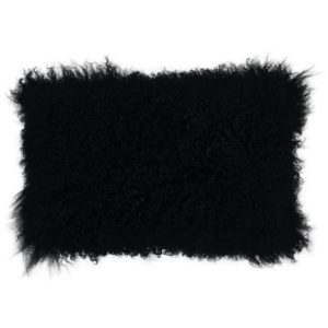 Coussin noir tibétain 30 x 50 cm