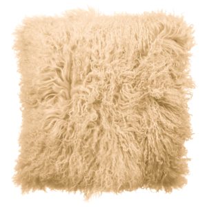 Cushion Sheepskin Camel    Tibetan ca. 45×45 cm
