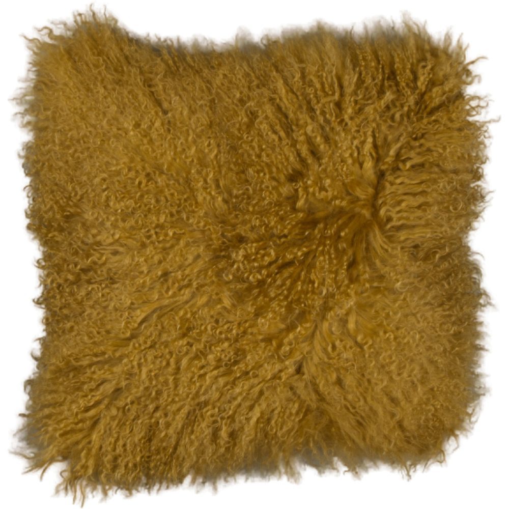Cushion Sheepskin Colored   Tibetan ca. 45x45 cm