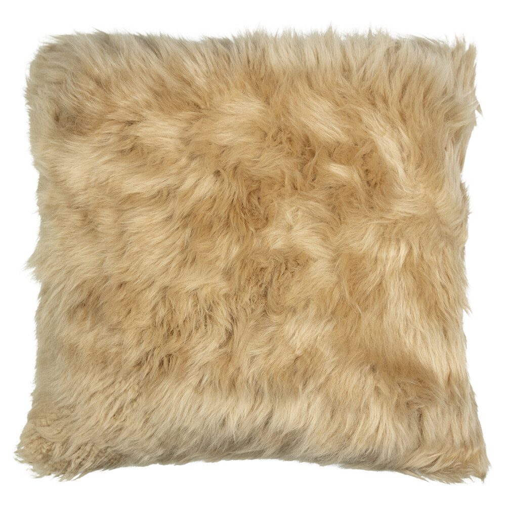 Cushion Sheepskin  Sand   Cotton 40x40x15cm 8716522080995 Mars & More