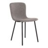 Halden Dining Chair - Sedia da pranzo, grigio chiaro con gambe nere