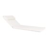 Andorra Cushion for Sunlounger - Cotton cushion in white