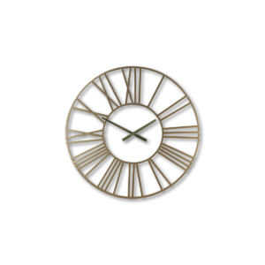 Wall clock Roman – ø80x5x80 – Gold – Iron