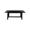 Decorative bench Lawas - 100x30x45 - Black - Teak