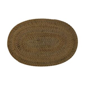 Oval Placemat set of 4 – 45x30x2 – Rattan – Natural
