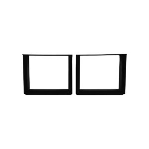 Pieds de table basse SoHo s/2- 50x10x40 – Noir – métal