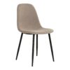 Stockholm Dining Chair - Sedia da pranzo, pietra con gambe nere, HN1231