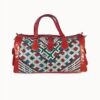 Leather bag 'Kilim S' (red)