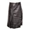 Midi Skirt 'Inlay' Leather