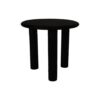 Side Table Round pilaar - 50x50x45 - Black - Mangowood