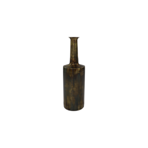 Vase Bergamo medium – ø20×65 – Brass antique gold – Metal
