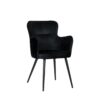 Wing chair black (Set of 2)