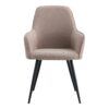 Harbo Dining Chair - Dining Chair, stone with black legs, HN1231