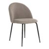 Geneve Dining Chair - Silla de comedor, piedra con patas negras, HN1231