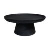 Coffee Table Drum - 75x75x32 - Matt Black - Mangowood
