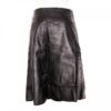 Midi Skirt 'Inlay' Leather