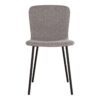 Halden Dining Chair - Silla de comedor, gris claro con patas negras