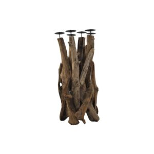 Candle 6- holder – 35x35x65 – Drift wood