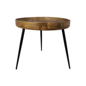 Side table Ventura – 60×60 cm – Natural – Mango wood/iron