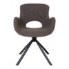 Amorim Dining Chair - Chaise de salle à manger, en champignon bouclé avec pivot