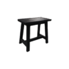 Decorative stool Lawas - 50x30x45 - Black - Teak