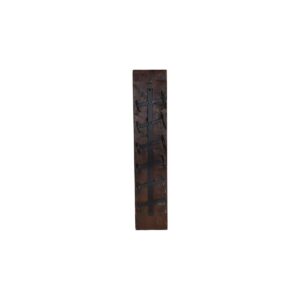 Wine rack 6 bottles – 20x13x100 – Brown/black – Old wood/metal