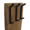 Coat rack LiveEdge Vertical - 26x3x60 - Acacia/metal - Natural