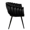 Wave chair black (Set of 2)