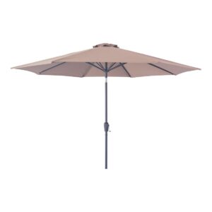 Houston Parasol – Parasol with crank and tilt, metal pole, sand, ø300 cm