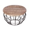 Coffee table ø 55 cm living room table round side table sustainable London metal wire frame grid