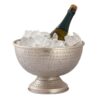 Wine cooler 4-part Bottle cooler metal ø 29 cm Champagne cooler round silver gold Ice cooler champagne