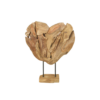 Wooden Heart Sculpture medium - teak