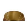 Lampshade Round Conish - ø28-ø40x25 - Beige/gold - Velvet