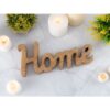 Wooden figure lettering Home W28x12cm Masterbox 24 pieces decorative lettering solid mango wood
