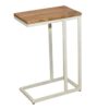 Side table sofa table laptop table C-table 40x60x25 cm Liverpool metal frame black or white