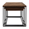 Coffee table set Austin - recycled Java wood/iron
