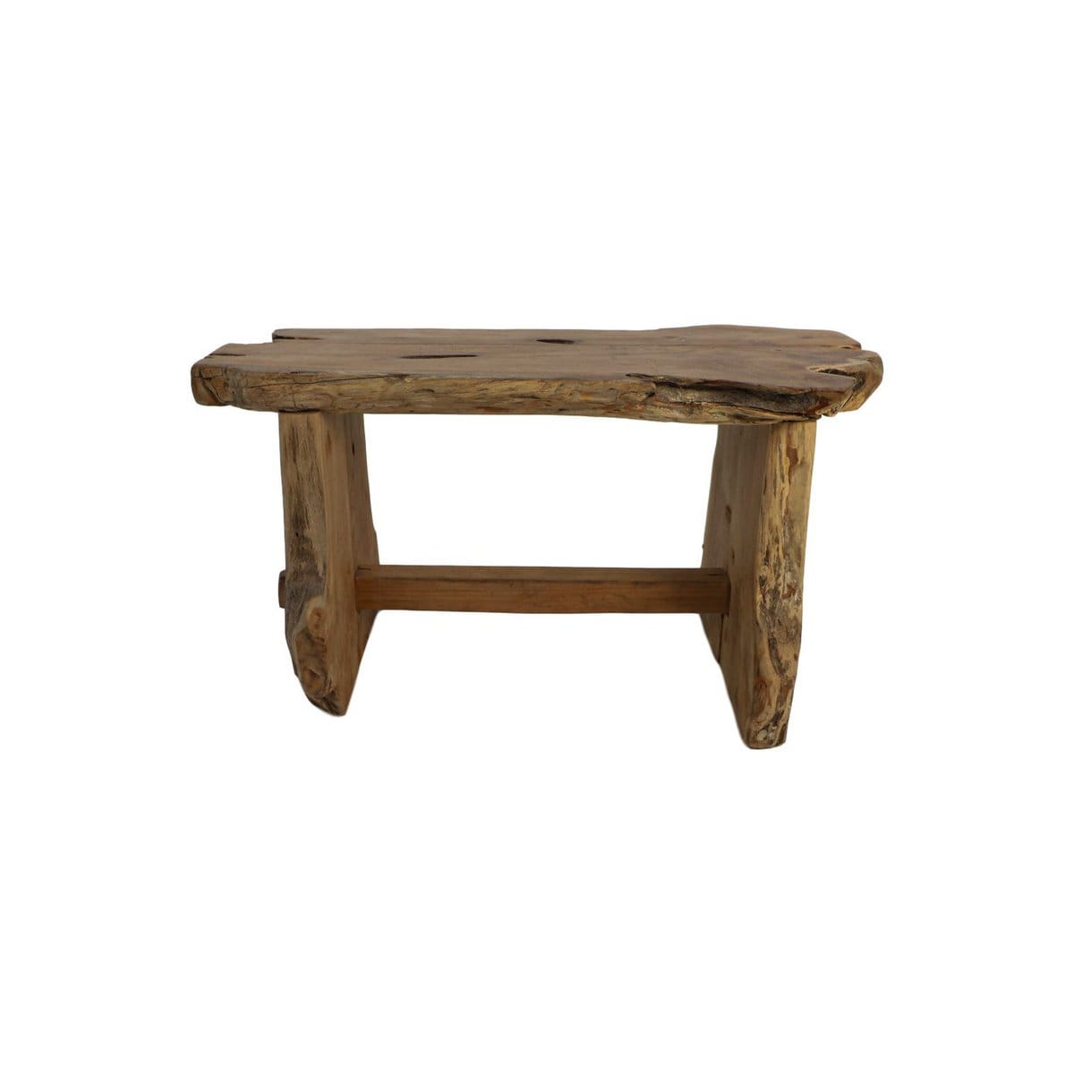 Teak bench - 80x40x45cm - Natural teak