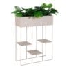 Rabo Planter - Planter, steel, 3 shelves, sand, 25x60x80 cm