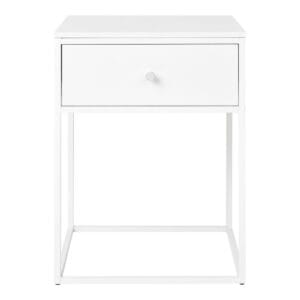 Vita Side Table – white, steel, 40x40x55cm