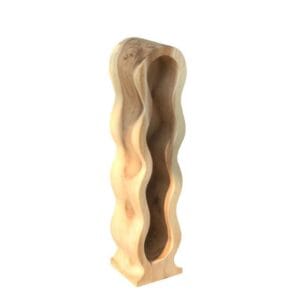 HSM Collection-Standing Wine Rack Vins 4 Bottles-16x16x68-Natural-Munggur - Munggur, Natural, Wood, Munggur, Wood, Solid