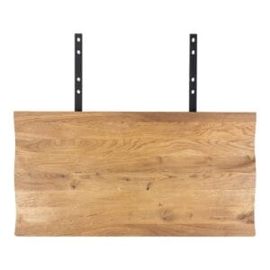 Extension plates for 3 meter Toulon table - Wave edge - Nature - Brown, Wit, Wood, Oak, Steel, Wood