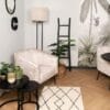 Fauteuil Chester - 72x71x80 - White/Black - Adore 01