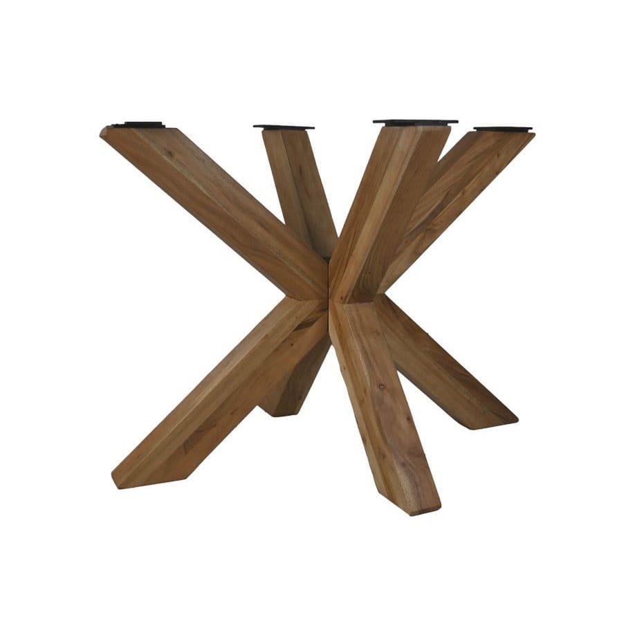 Spider leg - 140x75x72 - Metal/acacia - Natural